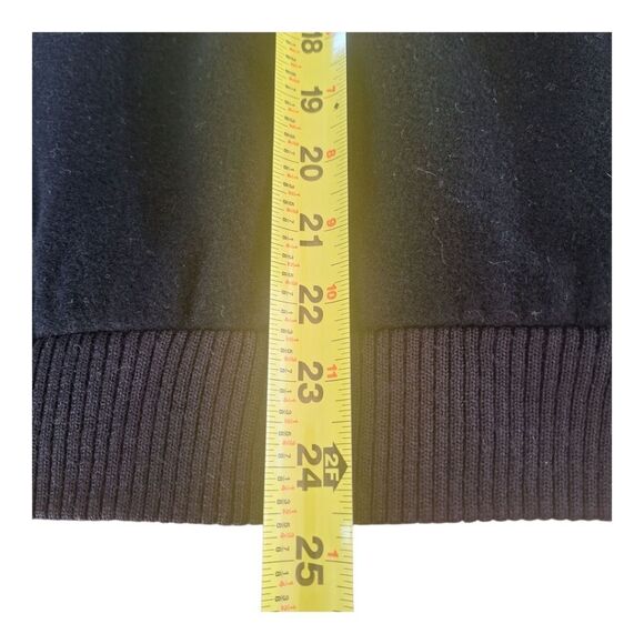 Austin Reed London Wool Cashmere Full Zip Vest with Pockets Men's Large Black - Picture 12 of 16